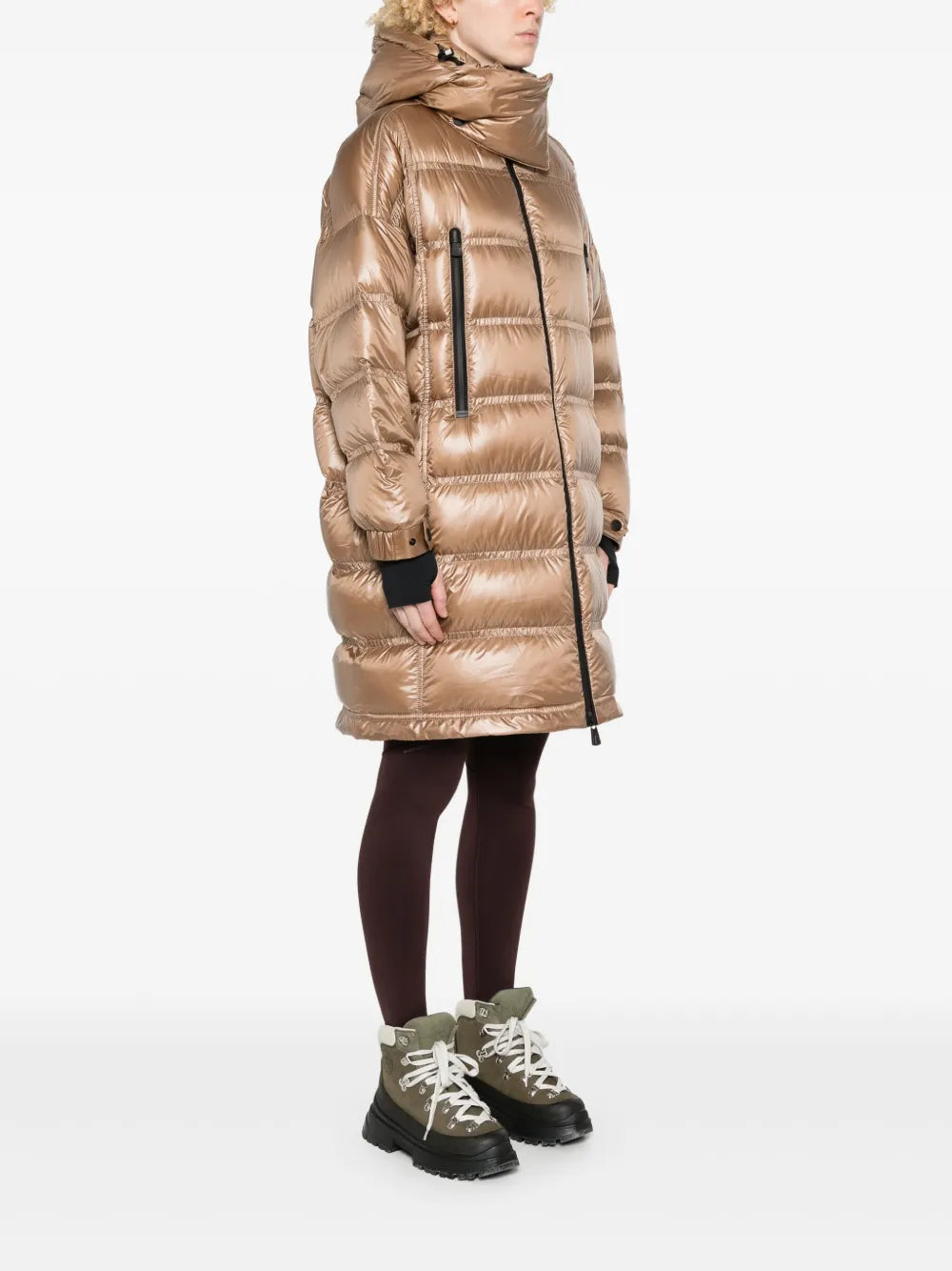Long Puffer Coat with High-Neck Moncler Grenoble Women WE IN