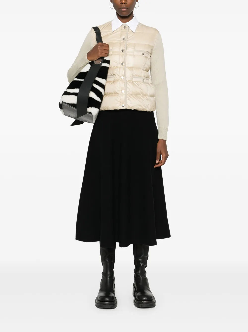 Cardigan Matelassé Beige