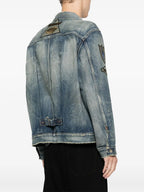 Timeless Blue Denim Jacket with Patches