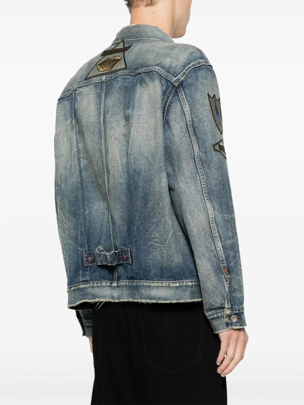 Timeless Blue Denim Jacket with Patches