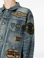 Timeless Blue Denim Jacket with Patches