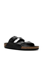 Birkenstock, Arizona slides, black slides, men's luxury footwear, ergonomic slides
