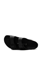 Birkenstock, Arizona slides, black slides, men's luxury footwear, ergonomic slides