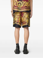 Silk shorts, Barocco print, luxury fashion, Fall-Winter 2024, elegant menswear