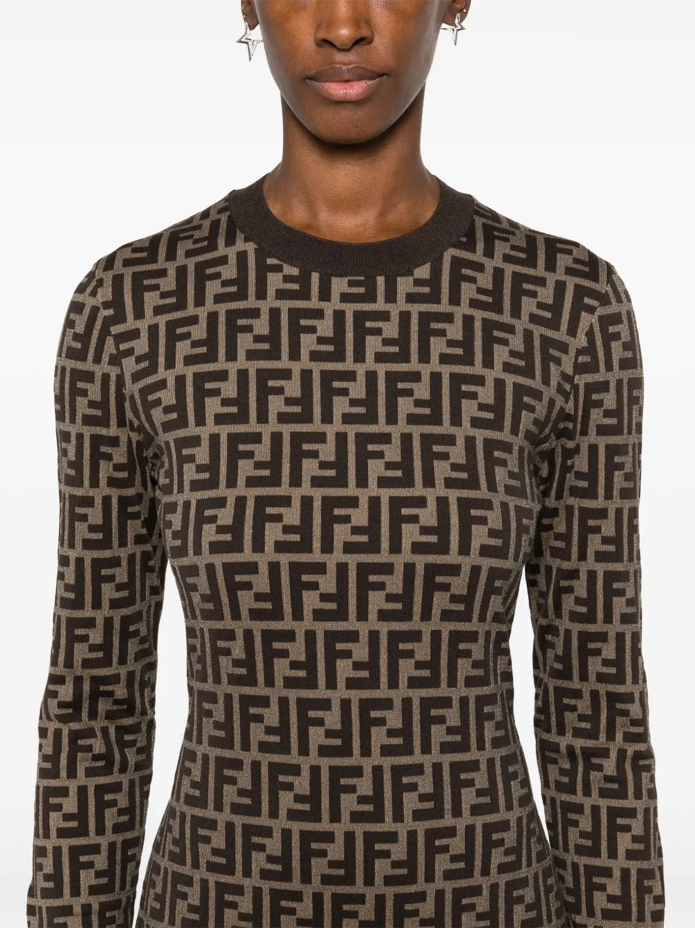 Dress , Brown, Size 38- Fendi Dress , Brown, Size 38- Fendi