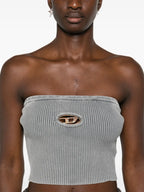 Imagem do top de stretch riscado da Diesel para Mulheres - Temporada Outono-Inverno 2024 - Detalhe 7