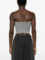 Imagem do top de stretch riscado da Diesel para Mulheres - Temporada Outono-Inverno 2024 - Detalhe 6