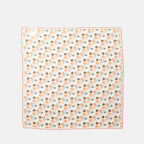 Fendi silk scarf, FF logo scarf, orange silk accessory, organic silk scarf, luxury fashion