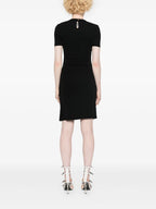 black draped dress, viscose dress, asymmetrical dress, Rabanne dress, elegant women's dress