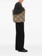 Check Pattern, Cabas Bag, Beige Bag, Fashion Accessories, Autumn Winter Collection