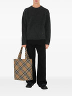 Check Pattern, Cabas Bag, Beige Bag, Fashion Accessories, Autumn Winter Collection