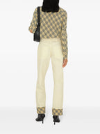 Imagen de la camisa beige de cuadro clásico de Burberry para mujeres - Temporada Otoño-Invierno 2024 - Vista de détail 6