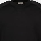 Moncler sweatshirt, black cotton sweatshirt, Autumn-Winter 2025 fashion, designer casual wear, men's designer clothing
