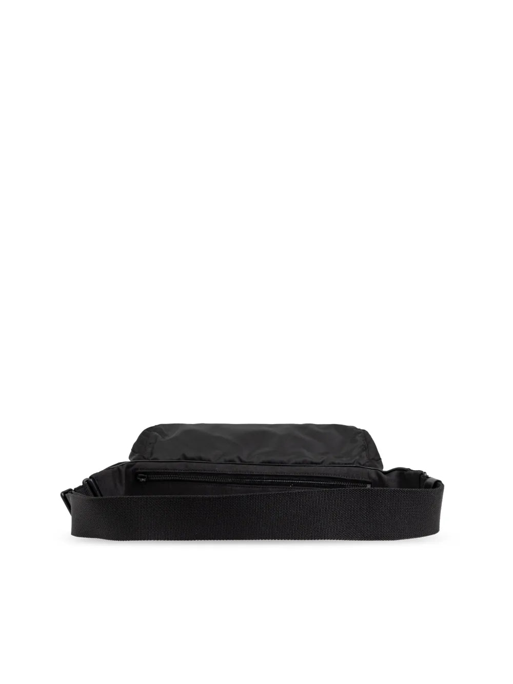 Black belt bag, nylon bag, Saint Laurent accessories, adjustable strap bag, luxury men's fashion