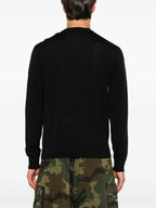 Image du Pull en Laine Noire K-Garth de Diesel pour Hommes - Saison Automne-Hiver 2024 - Détail Vue 6