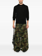 Image du Pull en Laine Noire K-Garth de Diesel pour Hommes - Saison Automne-Hiver 2024 - Vue de Dos