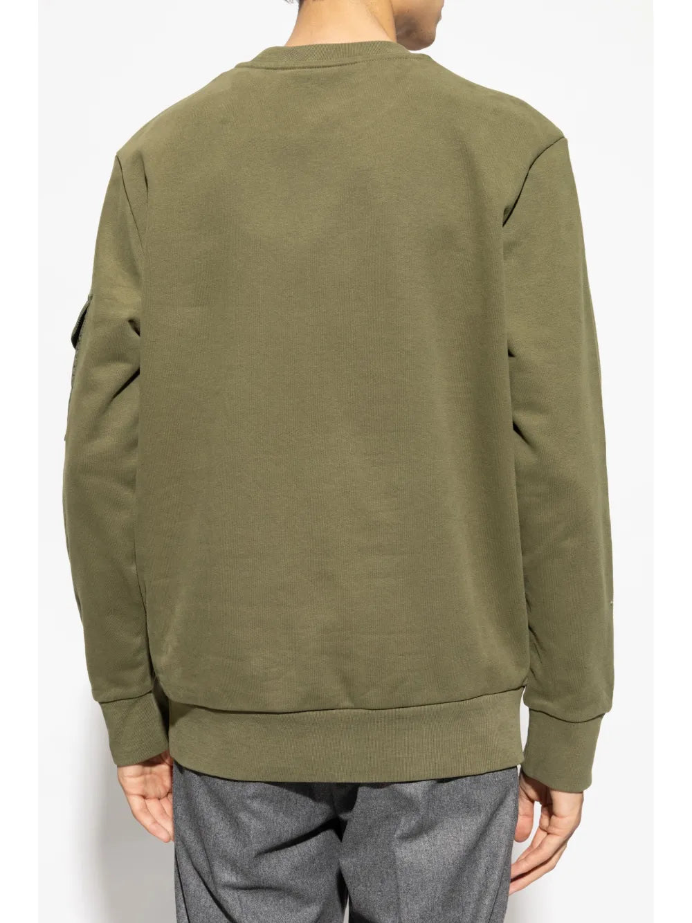 Moncler sweatshirt, green sweatshirt, men's fashion, pocket sweatshirt, AW24 collection