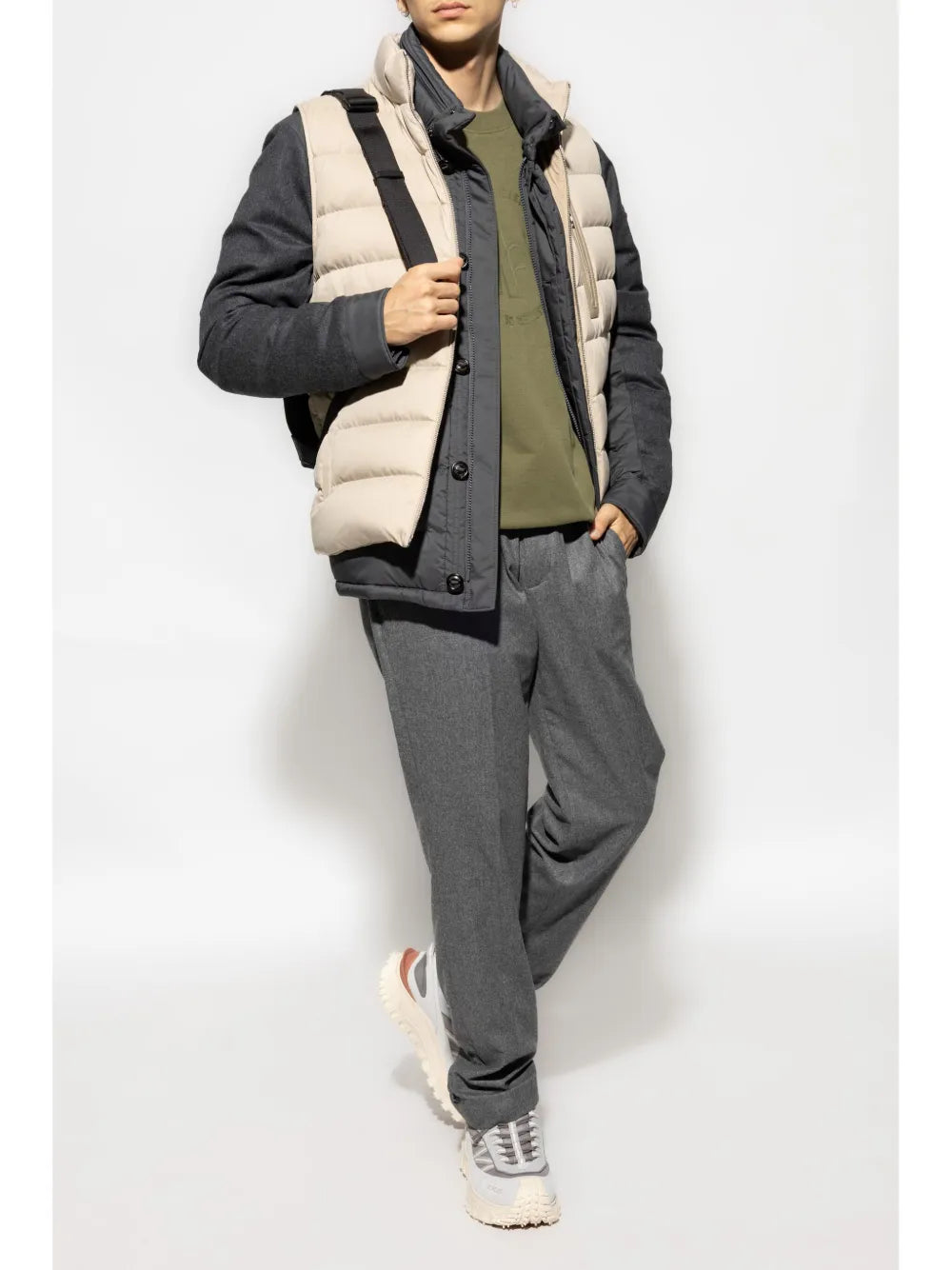 Moncler sweatshirt, green sweatshirt, men's fashion, pocket sweatshirt, AW24 collection