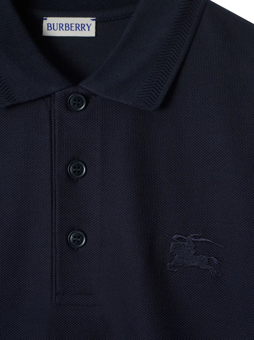 Burberry polo, blue polo shirt, classic polo, men's apparel, cotton shirt