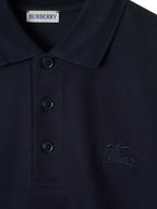 Burberry polo, blue polo shirt, classic polo, men's apparel, cotton shirt