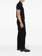 Burberry polo, blue polo shirt, classic polo, men's apparel, cotton shirt