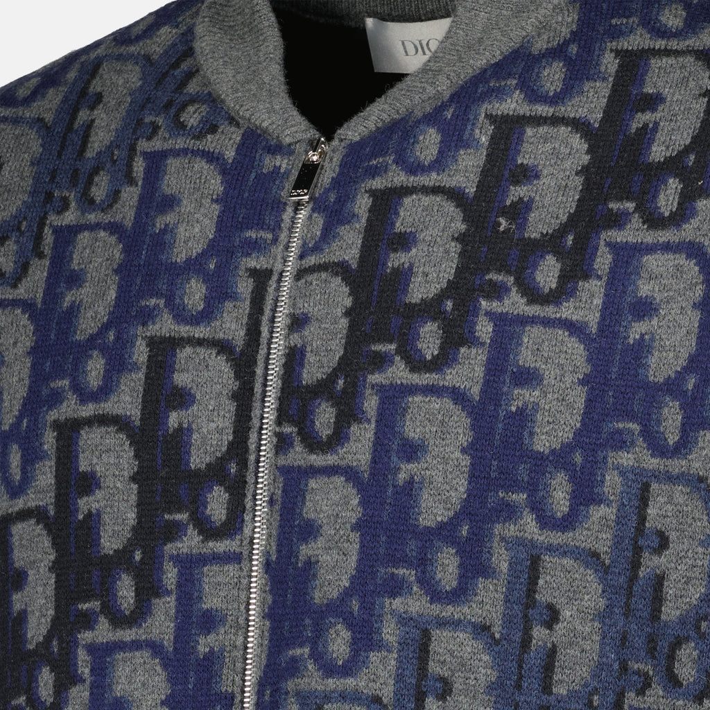 Image of Dior Oblique Wool Jacket by Dior for Men - Season Spring-Summer 2026 - Detail View 2