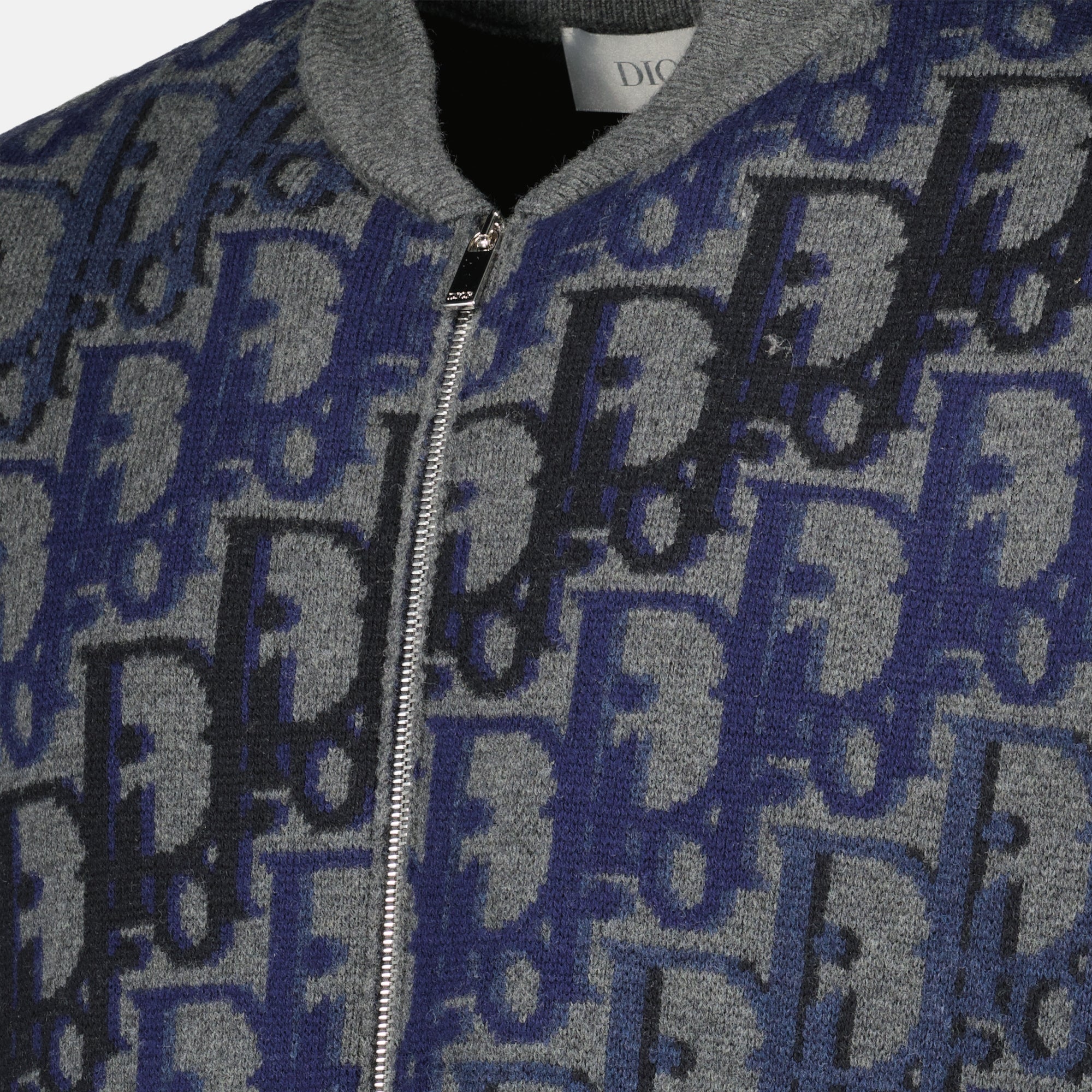 Image of Dior Oblique Wool Jacket by Dior for Men - Season Spring-Summer 2026 - Detail View 2