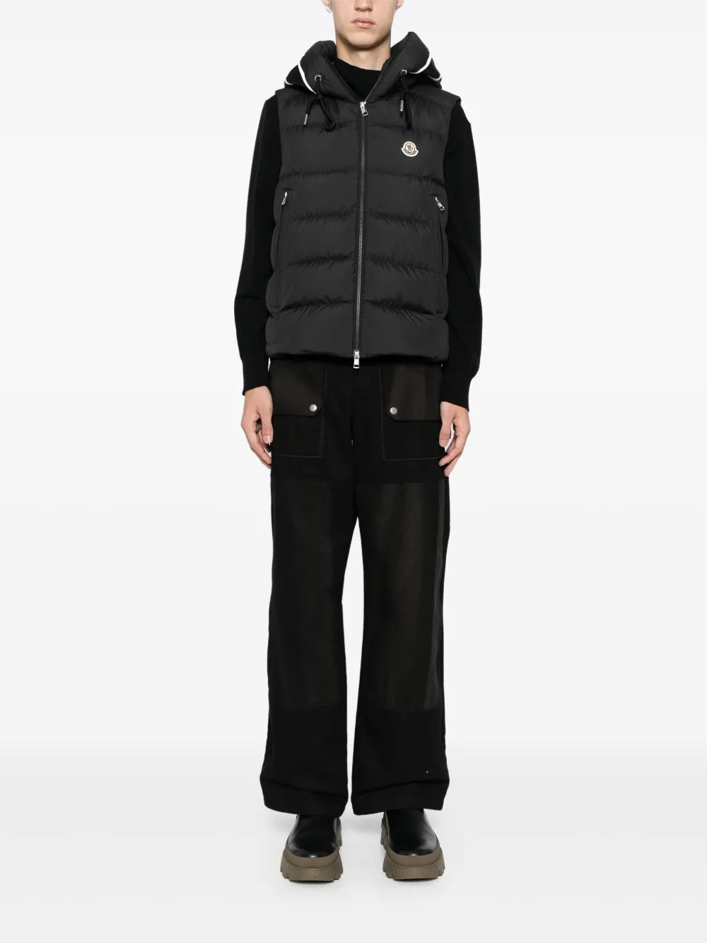 Cardamine Black Padded Gilet - Moncler | WE IN STYLE