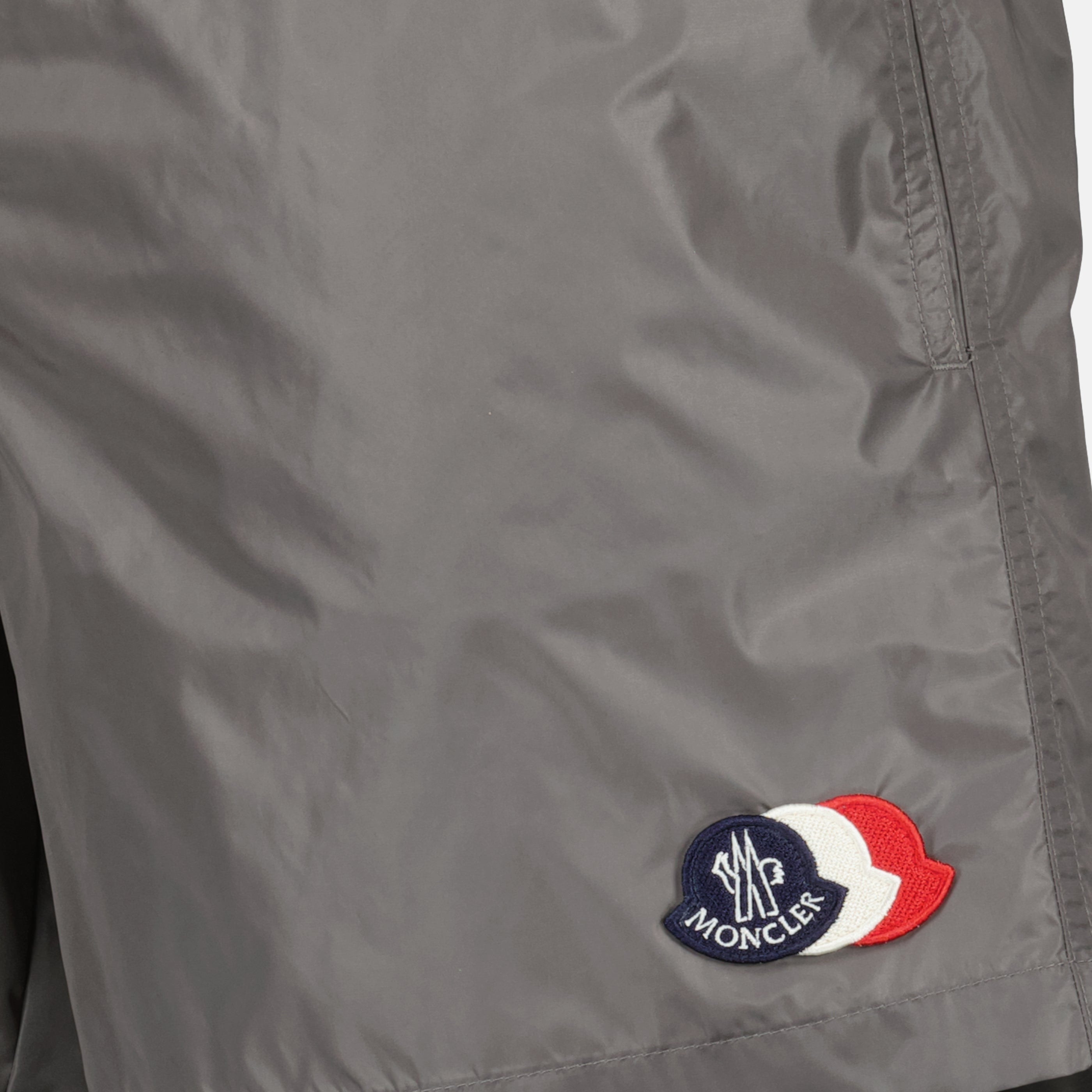 Grey Logo Swim Shorts