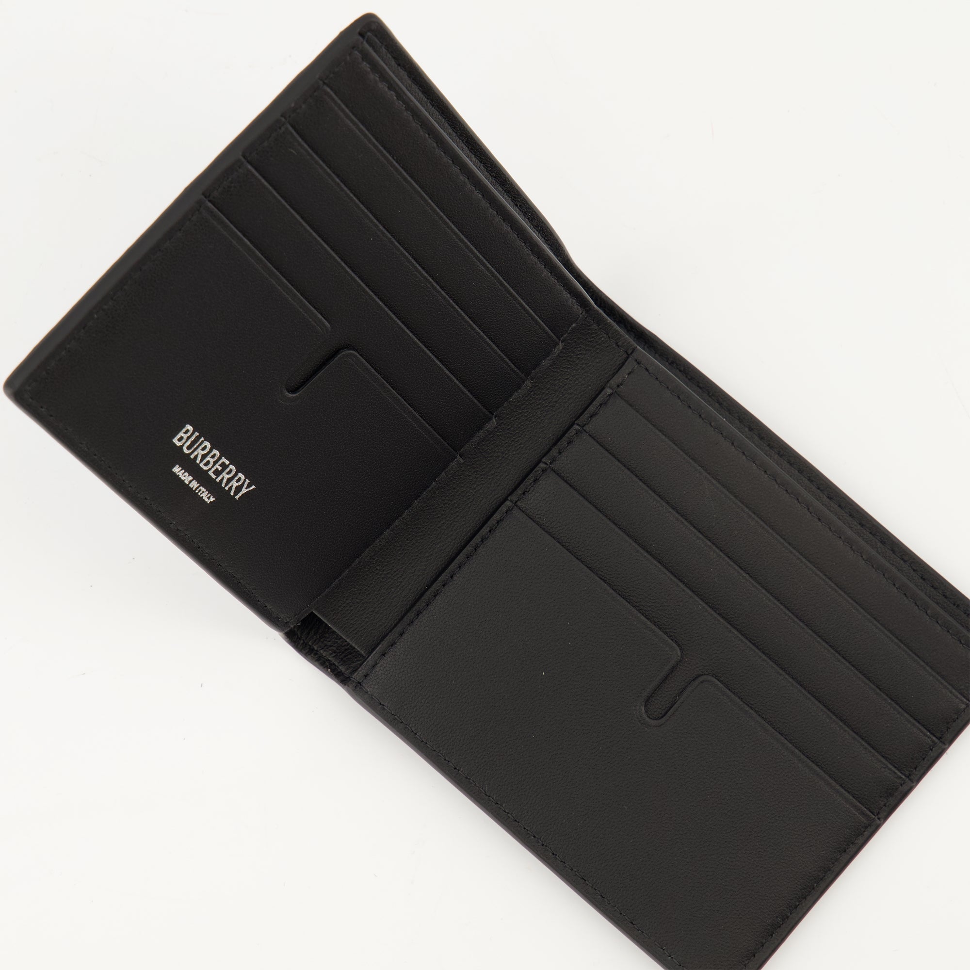 Burberry wallet, Check pattern wallet, leather wallet, men's accessories, calf leather wallet