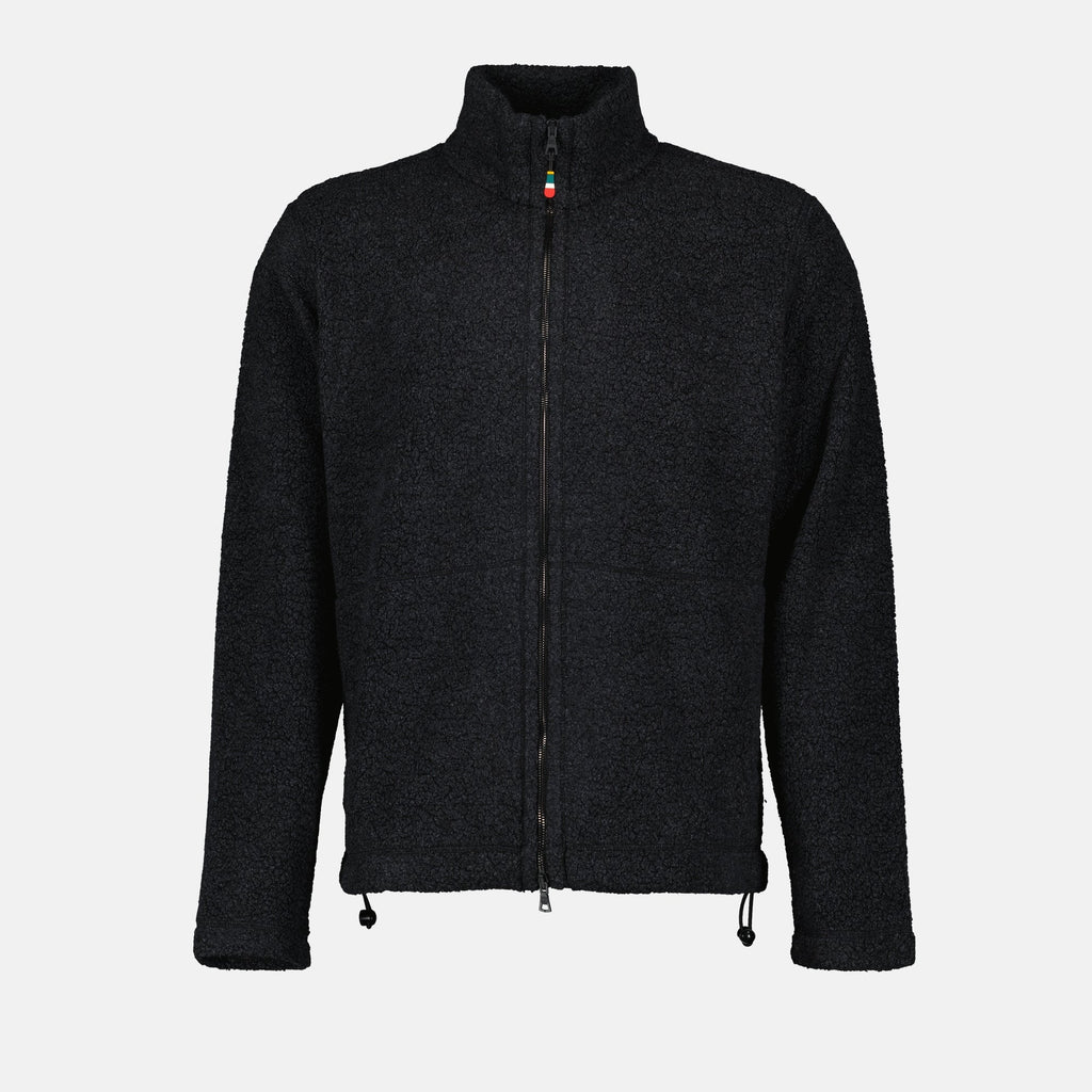 アンスラサイトグレーフリースジャケット