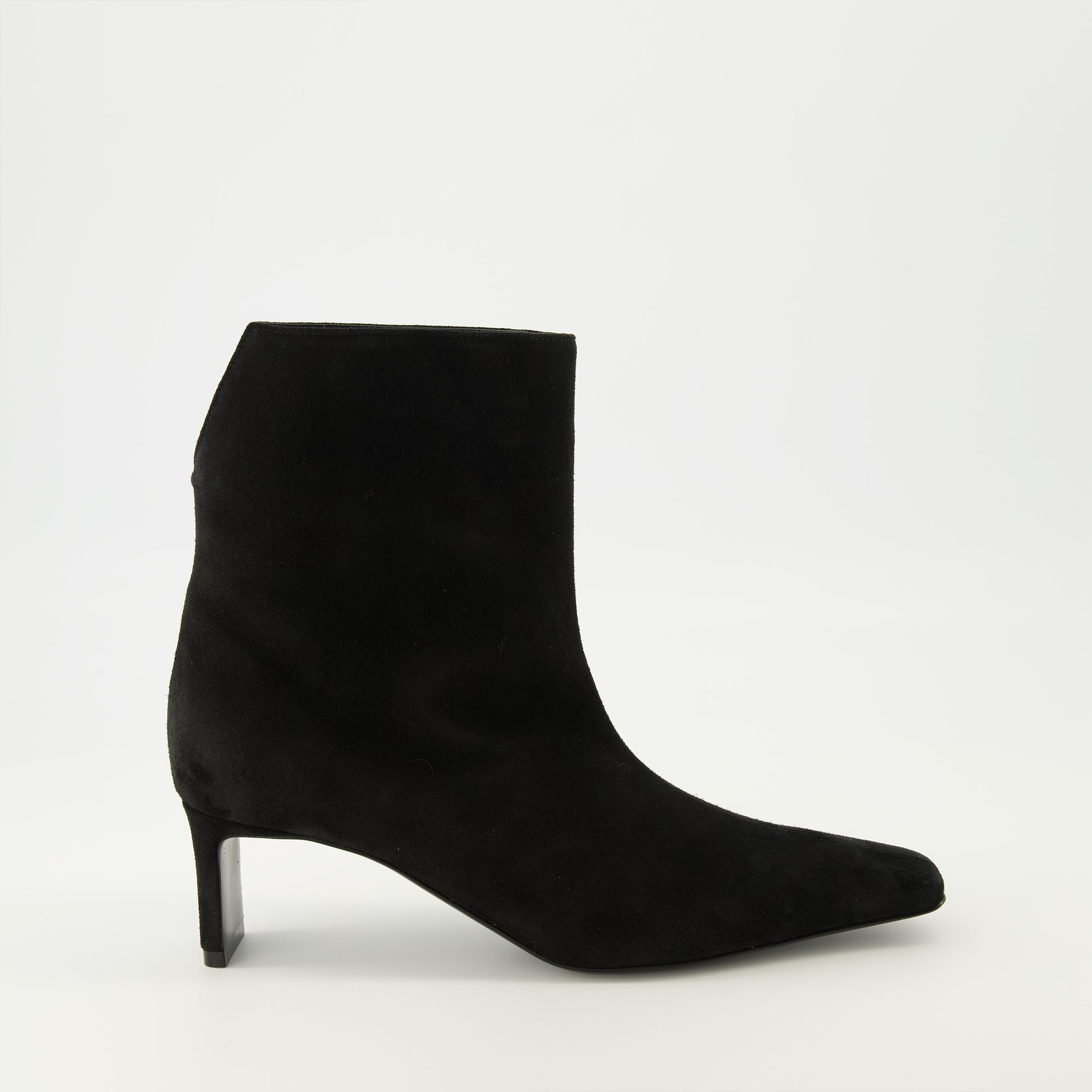 Khaite boots, Ona noir, calf leather, ankle boots, Fall-Winter collection