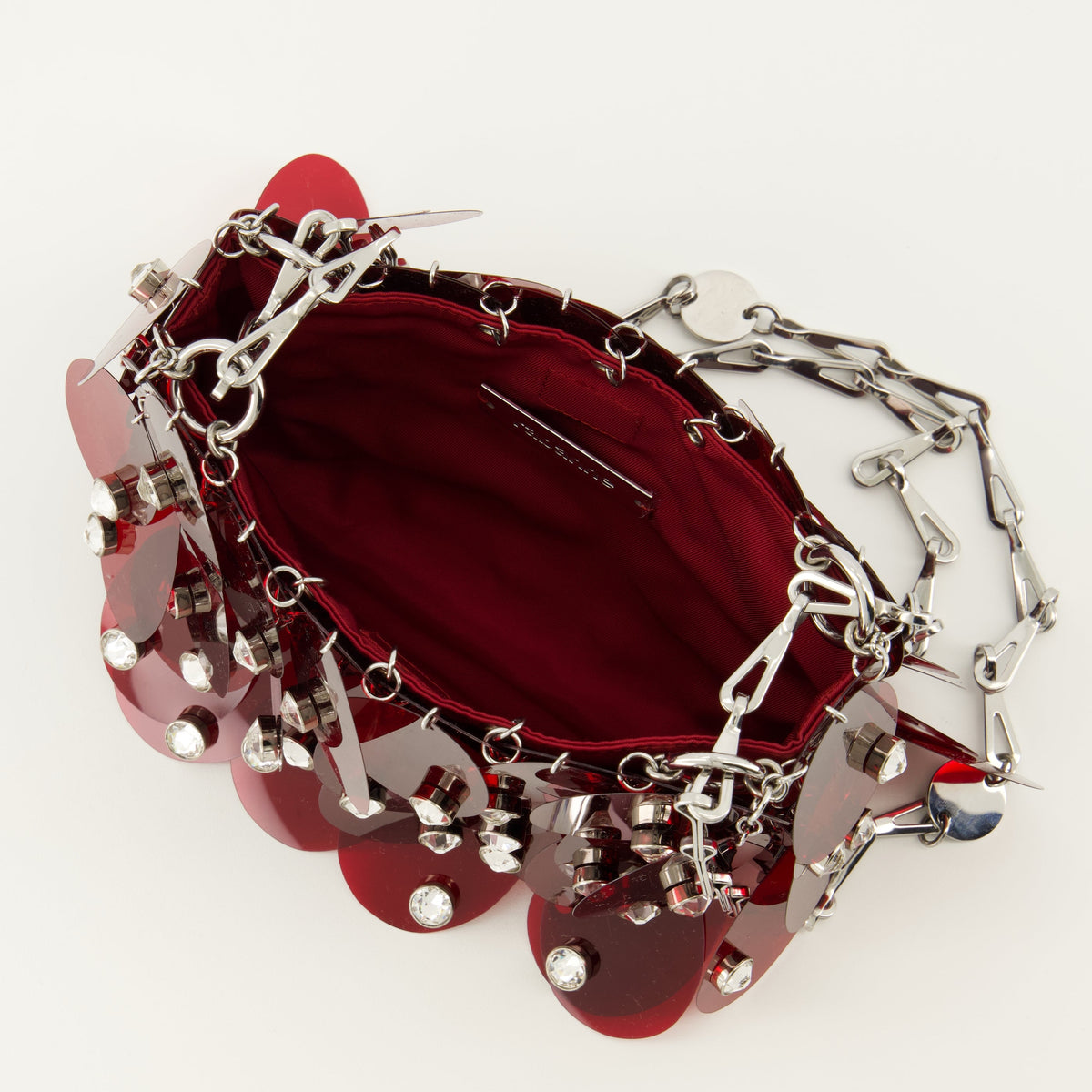 Borsa Sparkle Rossa con Strass