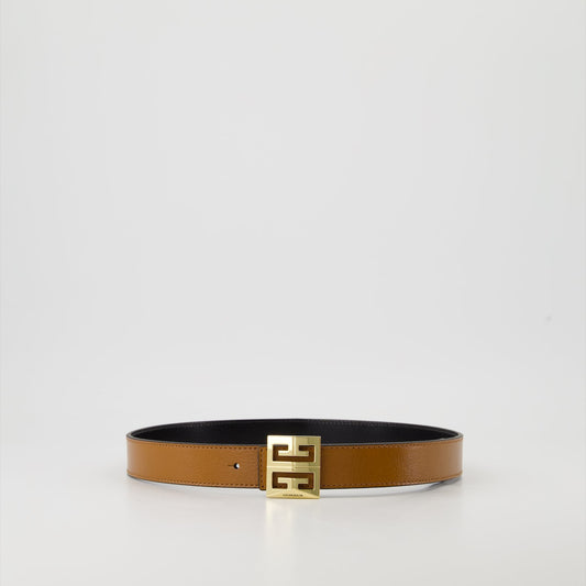 Givenchy belt, reversible leather belt, 4G belt, luxury accessory, buffalo leather belt