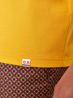 Bild des OB Standard Orange T-Shirts von Orlebar Brown für Herren - Saison Herbst-Winter 2024 - Detailansicht 7