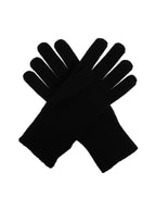 Bild von schwarzen Wollhandschuhen von Moncler für Männer - Saison Herbst-Winter 2025 - Modellansicht 2