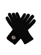 Bild von schwarzen Wollhandschuhen von Moncler für Männer - Saison Herbst-Winter 2025 - Modellansicht 4