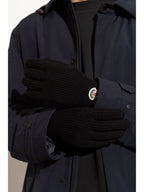 Bild von schwarzen Wollhandschuhen von Moncler für Männer - Saison Herbst-Winter 2025 - Modellansicht 1