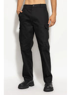 Image of Black Cargo Pants by Moncler for Men - Season Autumn-Winter 2024 - Model view 2