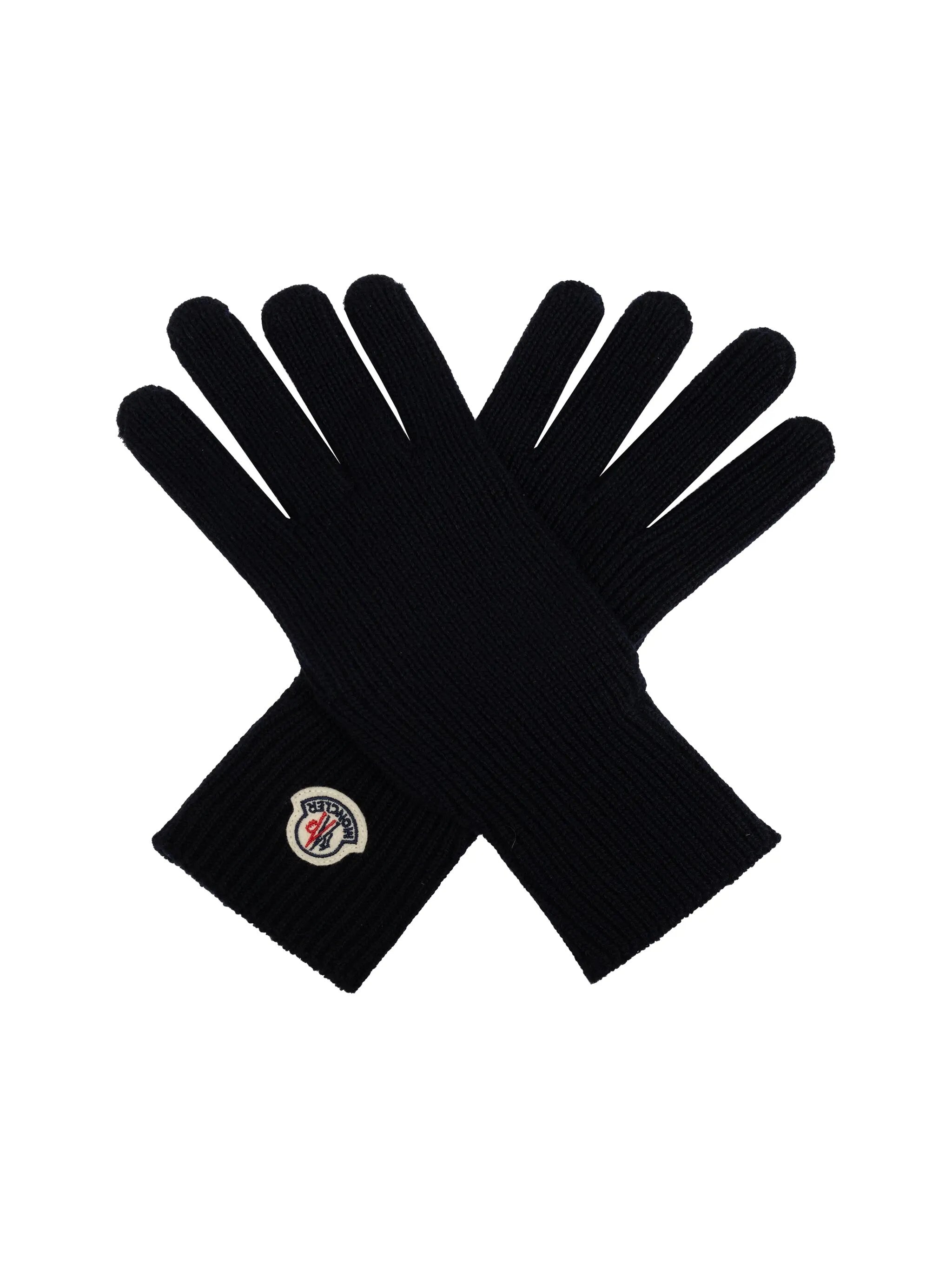 Image de gants en laine par Moncler pour hommes - Saison automne-hiver 2025 - Vue modèle 4