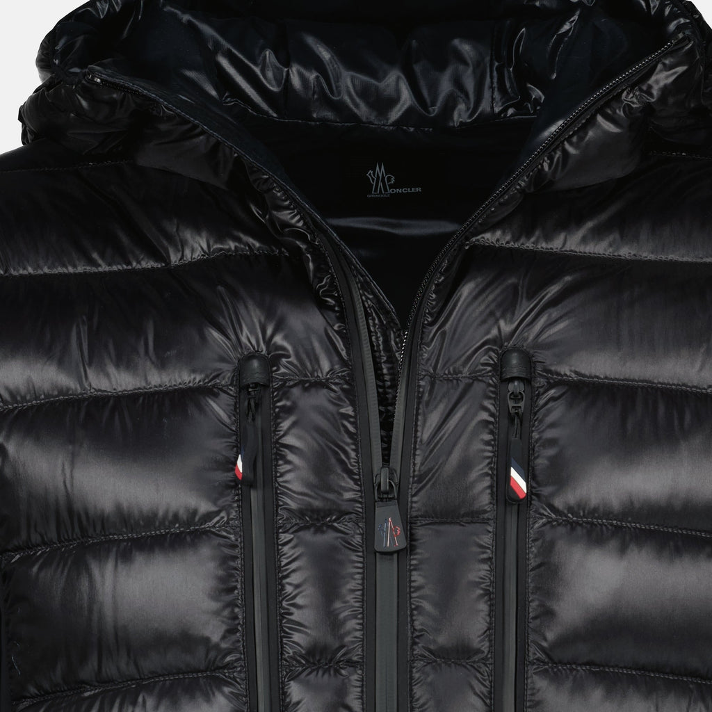 Moncler Grenoble cardigan, black zipped cardigan, autumn-winter collection, men's fashion, practical outerwear