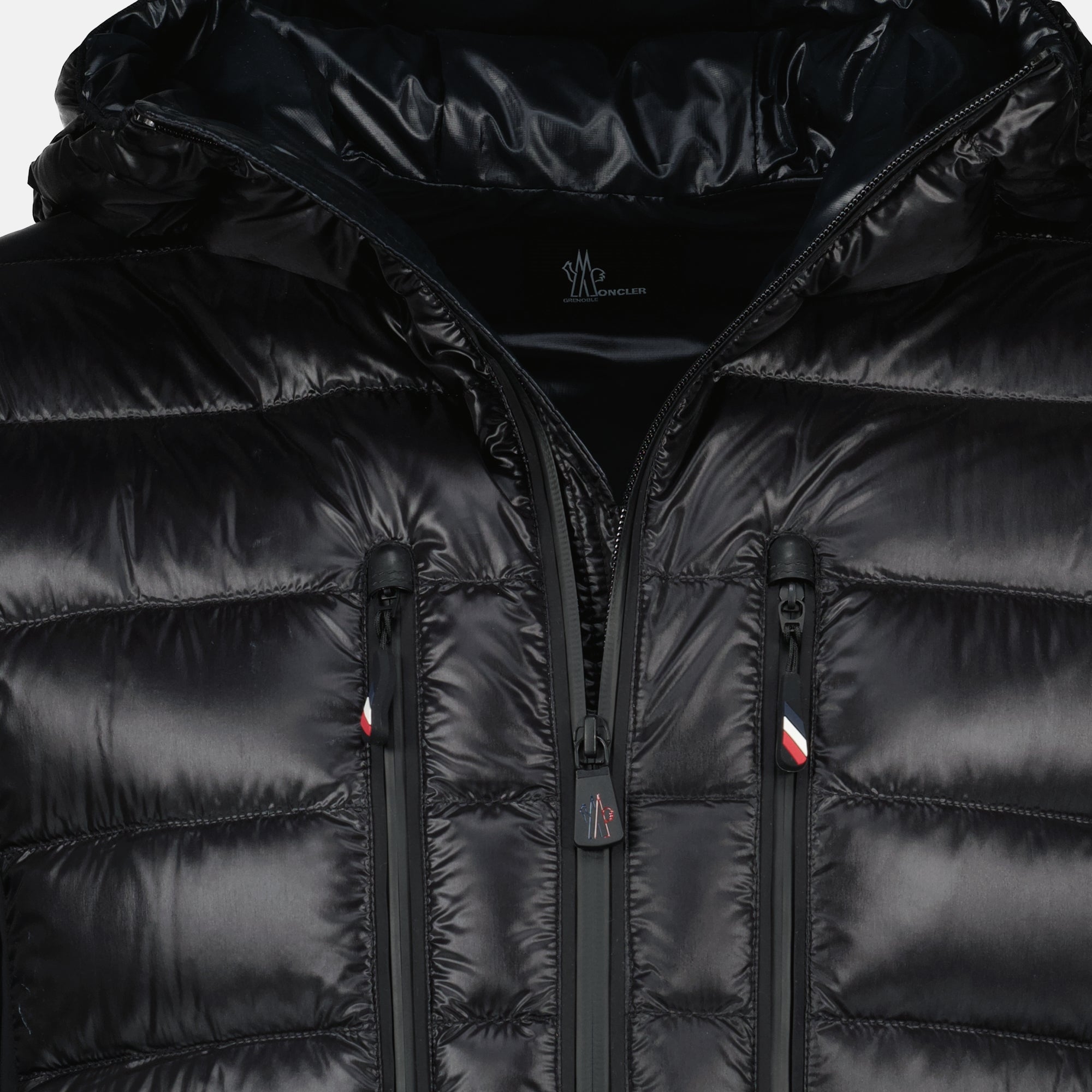 Moncler Grenoble cardigan, black zipped cardigan, autumn-winter collection, men's fashion, practical outerwear