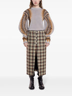 Image du pull lumineux imprimé Lurex par Rabanne pour femmes - Saison automne-hiver 2024 - Vue arrière