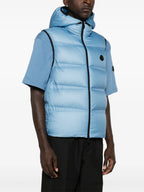 Image of Sleeveless Lausen Vest by Moncler for Men - Season Autumn-Winter 2024 - Detail View 1