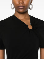 Image of Long Black Dress by Rabanne for Women - Season Autumn-Winter 2025 - Model view 4