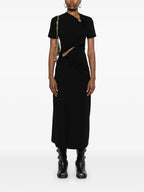 Image of Long Black Dress by Rabanne for Women - Season Autumn-Winter 2025 - Model view 1
