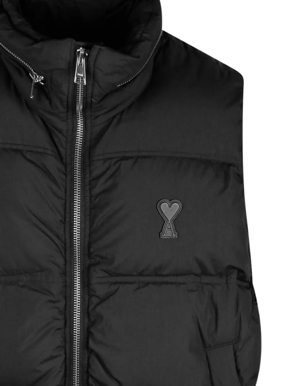 Image of Sleeveless Nylon Down Jacket by Ami PARIS for Men - Season Autumn-Winter 2024 - Back View