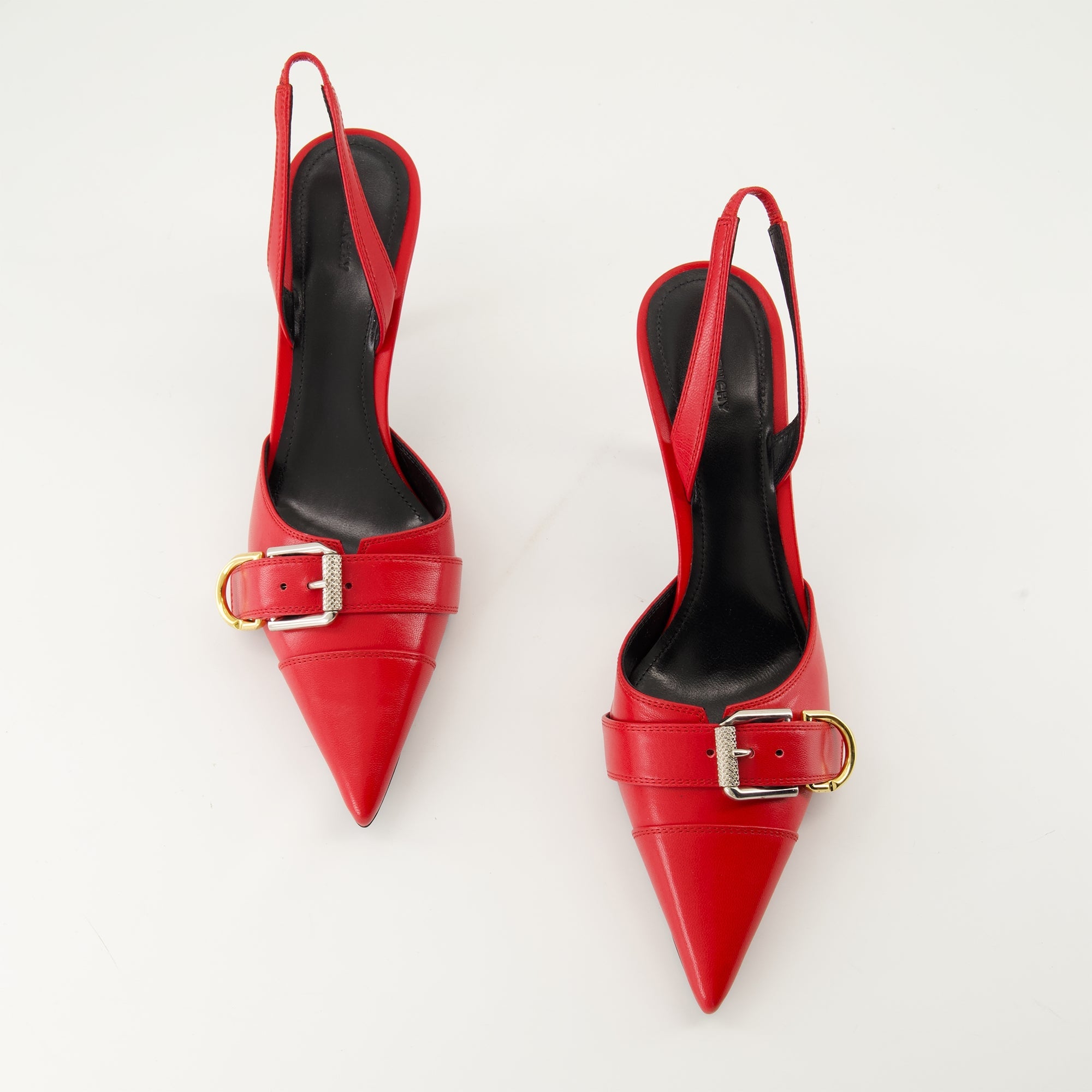 red leather pumps, Givenchy footwear, stylish heels, luxury accessories, fall-winter collection