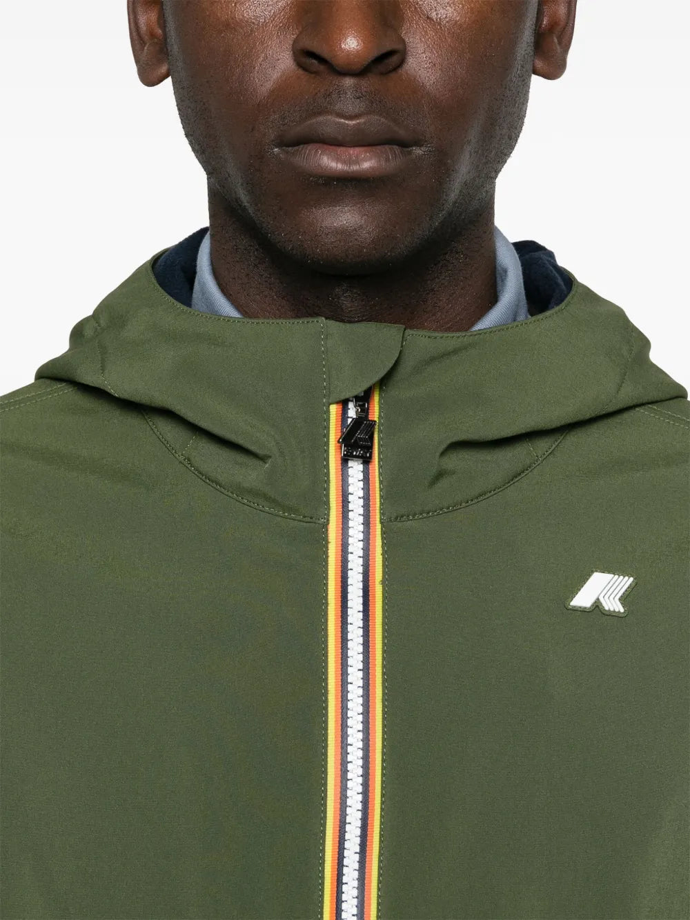Kaki Nylon Jacke