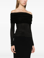 Immagine di Le Haut Sonora Noir di Christopher Esber per donne - Stagione Autunno-Inverno 2025 - Vista modello 2